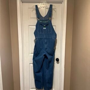 Liberty Overall Bibs Mens 36x32 Blue Denim Ranch Farm Chore Garden Cattle Work